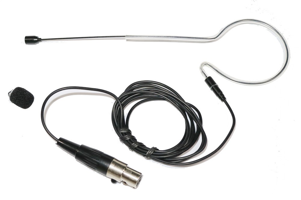 Black Omnidirectional Mic Headset Microphone For AKG Samson Mini 3Pin XLR