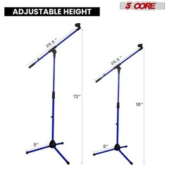 5Core Tripod Mic Stand Adjustable Holder Floor Microphone Boom Arm