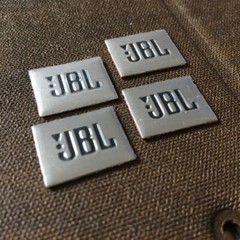 4pcs Replacement JB Speaker Badge Emblem Logo 20mm aftermarket Silver