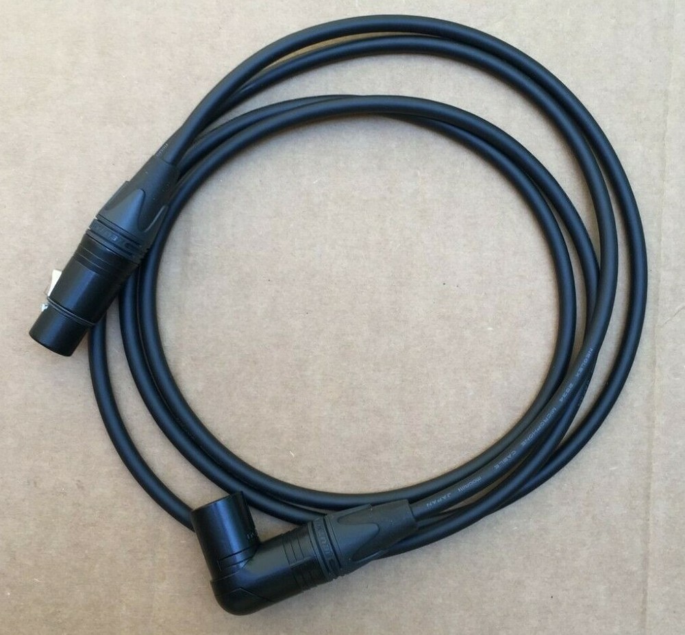 FT Mogami 2534 Neutrik Gold XLR Angle male to XLR Female balance Star Quad Cable