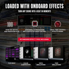 Standalone MPC Sample Sampler with USB-C, Rechargeable Battery & Built-in Mic