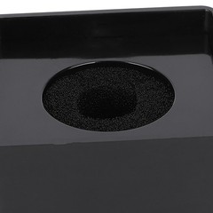 Compact Portable Microphone Square Station For Interviews Black ABS Easy To Use