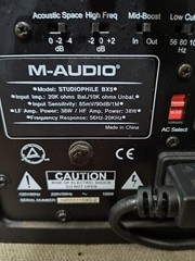 M-Audio BX5 Carbon Silver / Black Powered Studio Monitor Speaker
