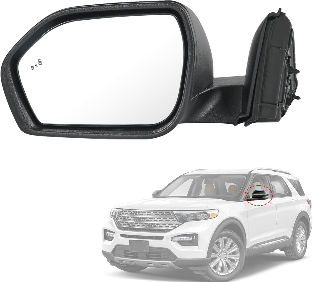 Door Mirror Left Driver Side Replacement for Ford Explorer 2020-2025, Replace ‎‎