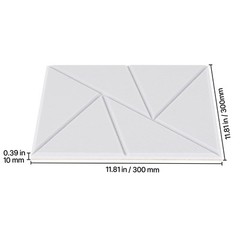 18 Pack Acoustic Wall Panels 11.8 x 11.8 x 0.4 inch Self-Adhesive White