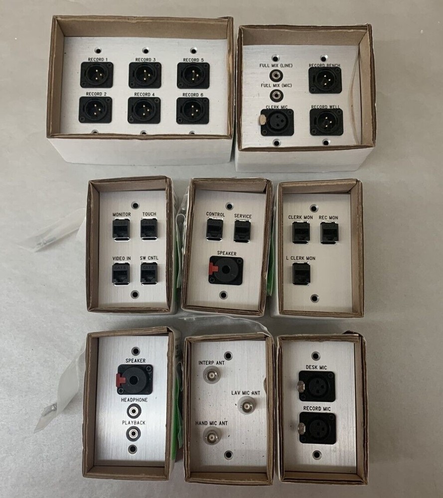 (Lot of 8) Panel Crafters Custom Plates & Panels in Various Models