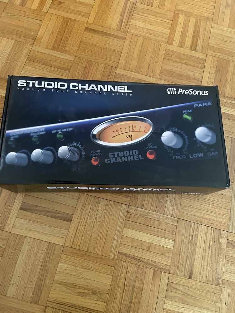 PreSonus Studio Channel Vacuum Tube Strip w/ Compressor EQ, XLR, Box Manual