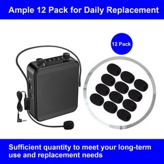 Coeweule 12 Pack Microphone Covers Foam, Noise Reduction Mic Cover, for…
