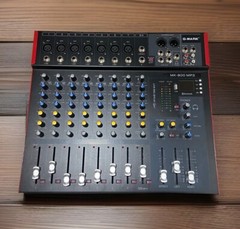 MK800MP3 Professional Audio Mixer Console 8 Channels with MP3 Player +48V Phanto
