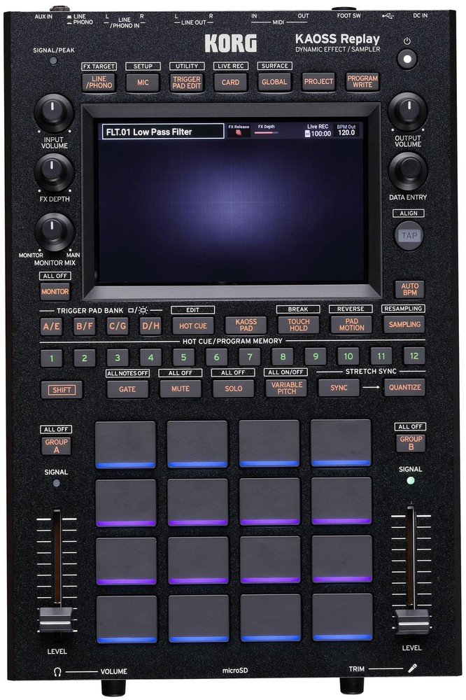 Korg Kaoss Replay Dynamic Effect Sampler all-in-one DJ Tool 18.5×28.4×5.6cm NEW