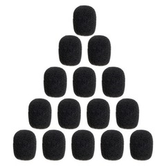 20pcs Practical Lapel Microphone Covers Supple Sponge Microphone Covers
