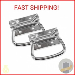 Seismic Audio – SARHW24- Pair of Chrome Surface Mount Chest Case Handles Pulls