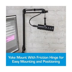 Samson Technologies Q9U Dynamic Broadcast Microphone, XLR/USB, Black
