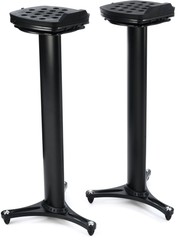 Ultimate Support MS-100B Adjustable Studio Monitor Stands – Black