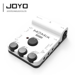 JOYO 48V Phantom Power Mixer Audio Mixer USB Audio Interface Stereo XLR（OP）