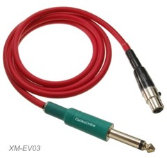 3ft Mini XLR 4-Pin TA4F Female to 1/4″ TS/M Cable for Electo-Voice Systems