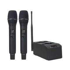 Double LS01 Digital Wireless Microphone with LS05 Charging Base Receiver