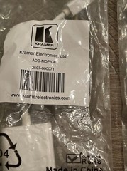 Kramer ADC-DPM/GF Adapter Cable DisplayPort Male to 15-pin HD Female 1 Ft Lot 2