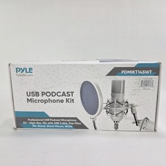 Pyle USB Studio Mic Desk Podcast Microphone Profwssional Streaming Kit
