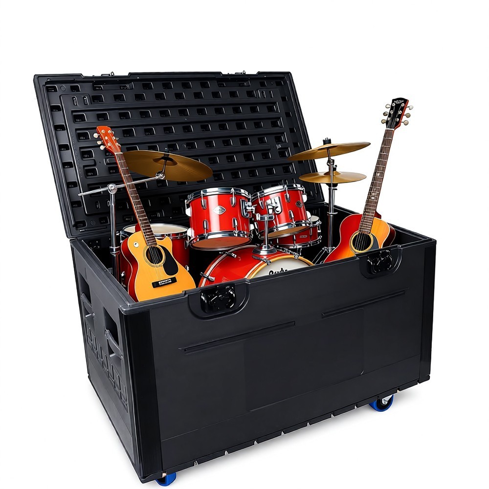 44″ Utility Stackable Heavy Duty ATA Rolling Road Case for DJ Equipment Storage