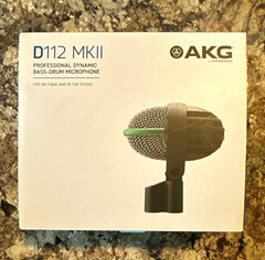 AKG D112 MKII Dynamic Bass Drum Mic, Cardioid, XLR 3-Pin, Mountable