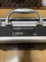 AKG C 3000 B Condenser Cable Professional Microphone & Case work tested