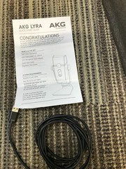 NEW AKG Lyra USB-C Condenser Microphone Ultra-HD Streaming Podcast W/USB CABLE*