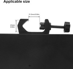 Adjustable Microphone Stand Tray 7.9″ x 5.5″ – 4.5lb Capacity for Live Streaming
