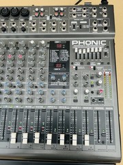 Phonic Powerpod K12 Plus 1000W 8 Mic/Line 2 Stereo GEQ DFX Powered Mixer w/Power