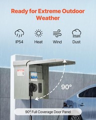 VEVOR Temporary Power Outlet Panel, Weatherproof RV Electrical Breaker Box wi…