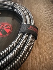 XLR Microphone Cable – Woven Charcoal Gray 10ft Kirlin Male to Female-20AWG New