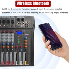 Pro 16 Channel Power Mixer Audio Mixing Console 16 DSP w/USB 110-220V Bluetooth