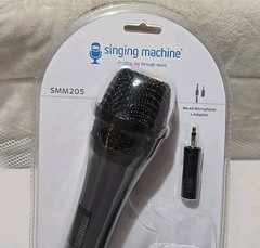 Singing Machine Unidirectional Dynamic Wired Microphone SMM205 Brand New Sealed