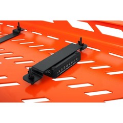 Gator GPBXBAKOR British Orange Extra Large Aluminum Pedal Board with Carry Bag