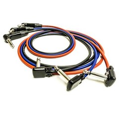 Squareplug Pancake Jack Guitar Cable. Neutrik angled, Lightweight Van Damme Lead