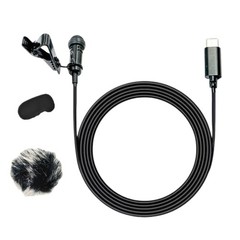 Lavalier Microphone with USB C High Sensitivity for Interviews and Broadcasting