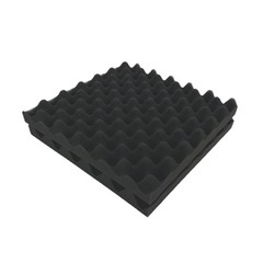20pk Premium Acoustic Foam Black Egg Crate Wall Tile Soundproofing 12″x12″x1.5″