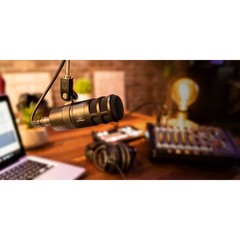Audio-Technica Hypercardioid Dynamic Podcast Microphone with 2 Year Warranty
