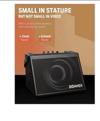 Donner DDA-20 Electric Drum Amplifier 20W 2 Channel Electric Piano Amp Portable