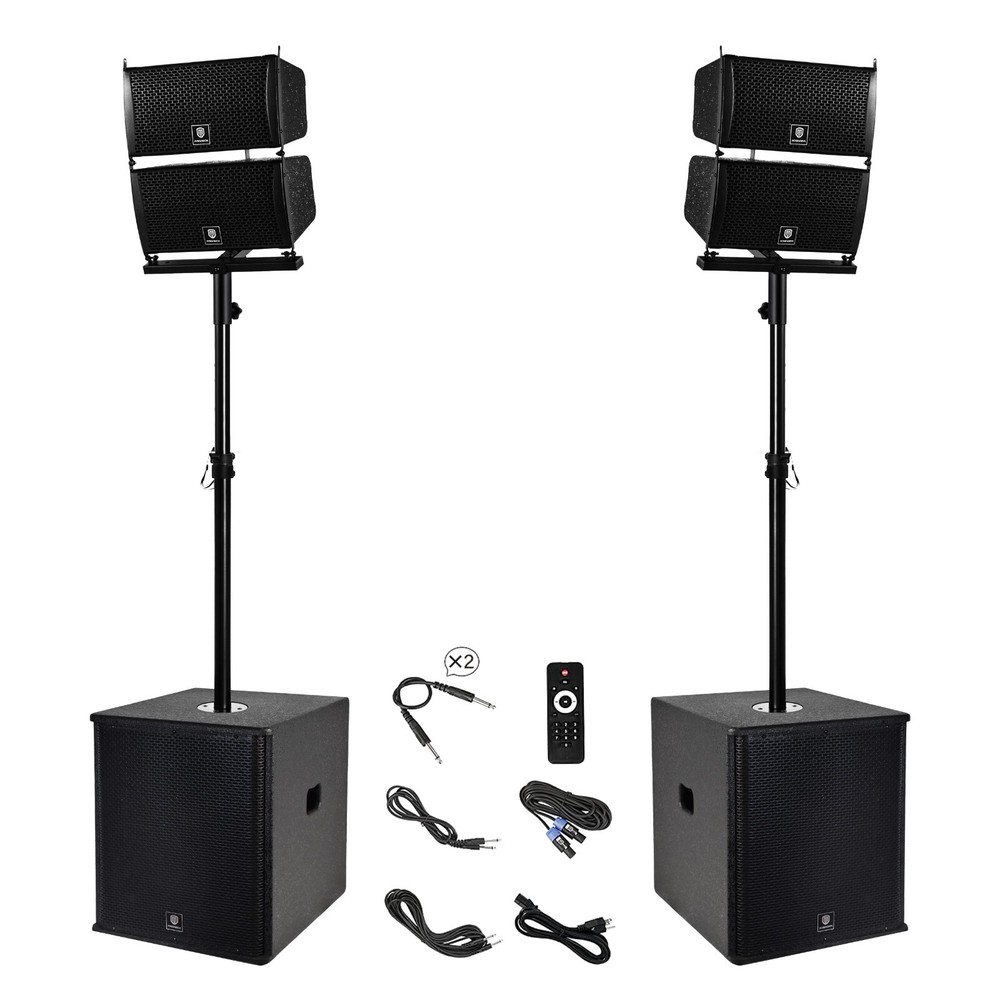 PRORECK CLUB 6000 Club Sound System Line Array Active DJ Nightclub Bar Speaker