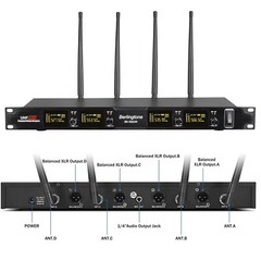 Berlingtone BR-402UM, Pro 4-Channel UHF, 2 Wireless Mic & 2 Bodypack Headset