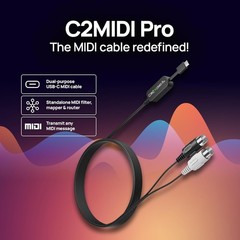 High-Speed USB-C to MIDI Cable – Dual Functionality & Zero Latency Performance