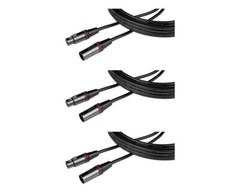 Gator Cableworks Headliner Series 20′ XLR Microphone Cable x3