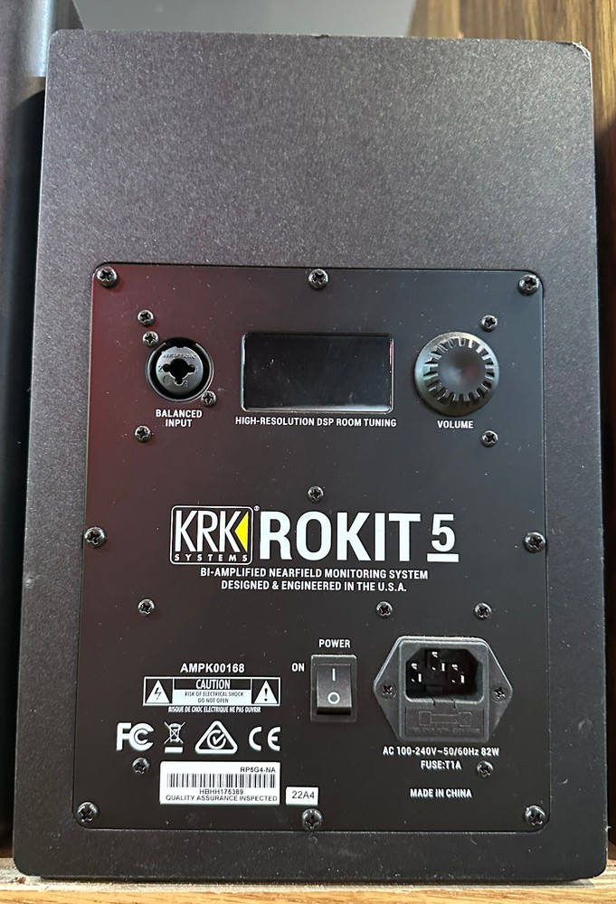 PAIR – KRK RP5 Rokit 5 G4 Professional 5″ Powered Studio Monitor Black (RP5G4)