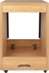 Gator Frameworks Elite Series Angled 12U Studio Rack – Natural Maple Matte
