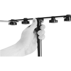 On-Stage Deluxe Stereo Mic Bar Holds 6 Microphones 5/8″-27 Threaded Multi Mic