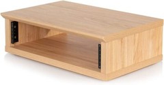 Gator Frameworks Elite Furniture Series 2U Desktop Studio Rack in Natural Maple