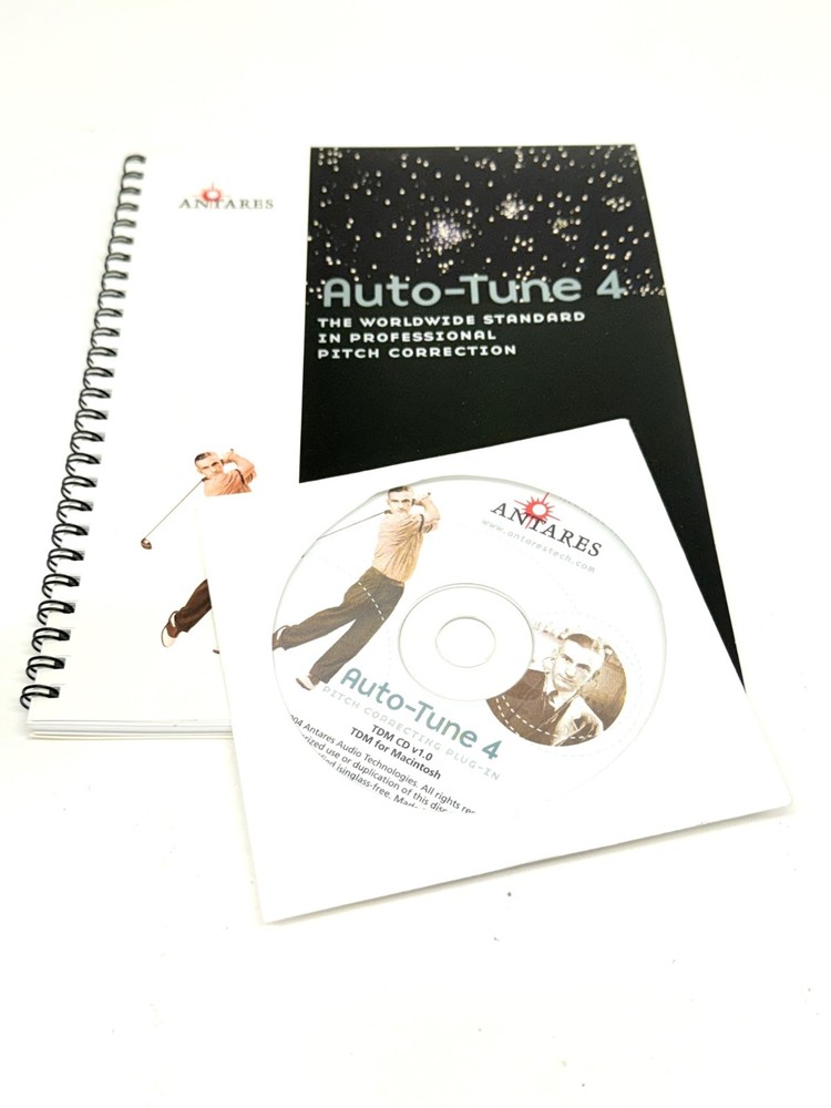 Antares 4 Professional Pitch Correction Plug In TDM CD MAC 2004 w/ Guide
