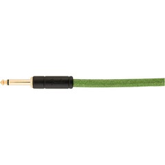 Fender Festival Pure Hemp Straight to Angle Instrument Cable 18.6 ft. Green