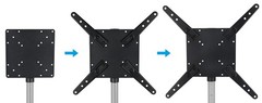 Rockville ACC-TV Speaker Pole Mount for TV Monitors Up To 66lbs Universal VESA